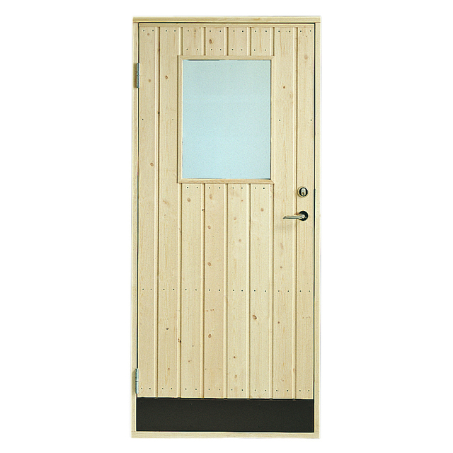 FÖRRÅDSDÖRR 10GR 9X20 RAK G-V SPIKAD, GLAS, VÄNSTER,10GRADER | Beijerbygg Byggmaterial